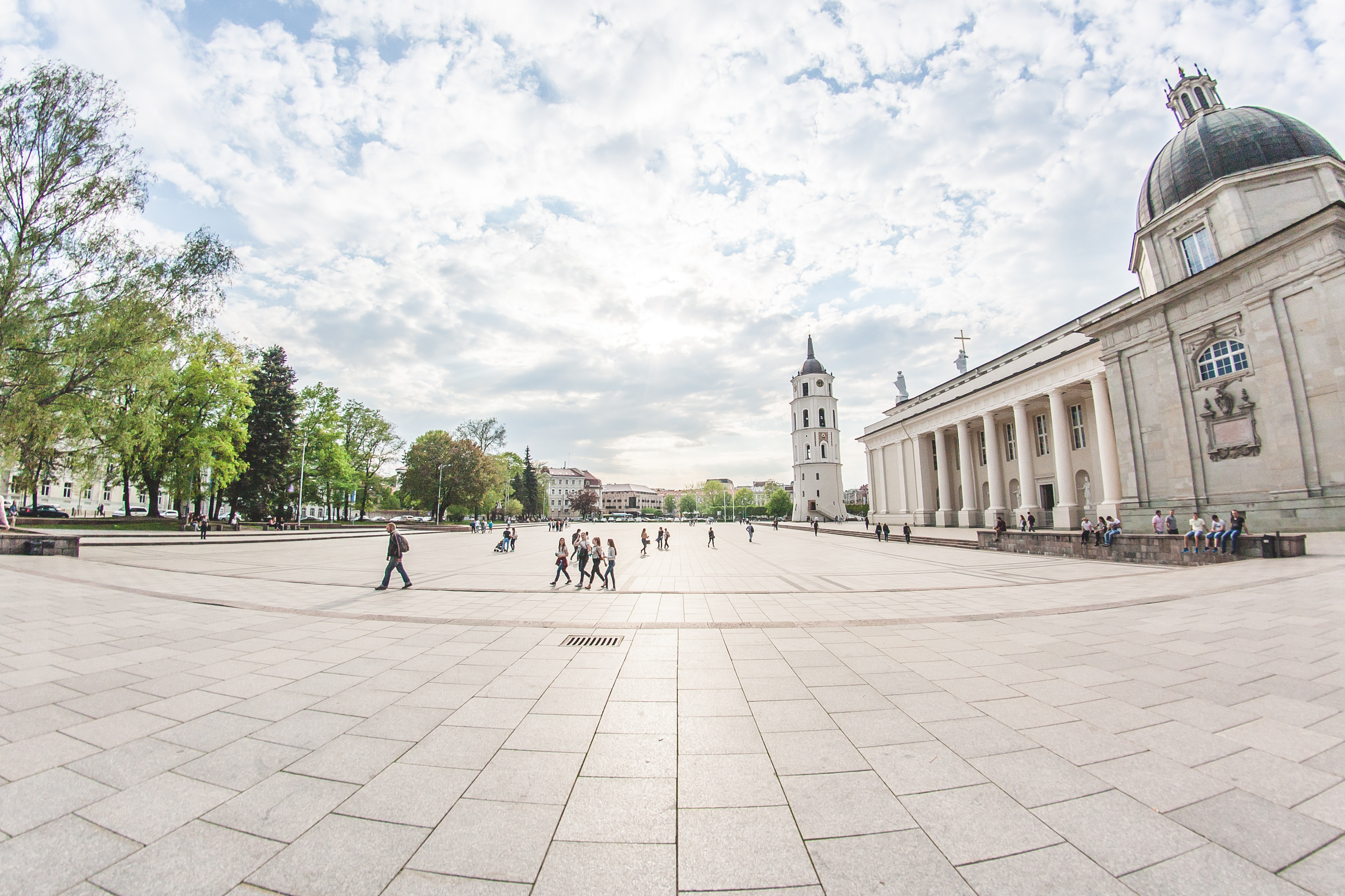 The view of meeting point of Vilnius old Town tour and Vilnius Alternative tour!