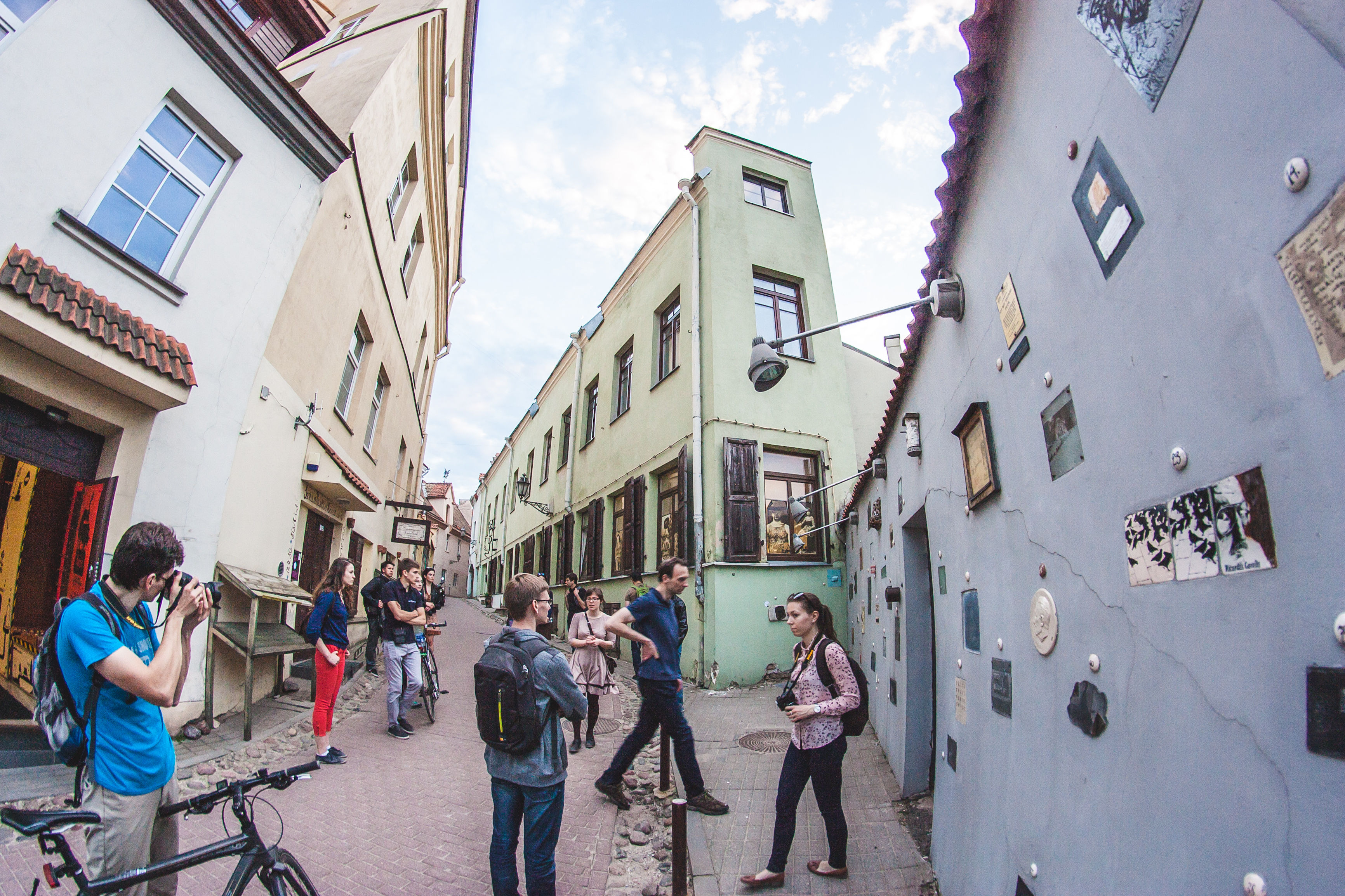 Literature street, Vilnius Free Old Town tour