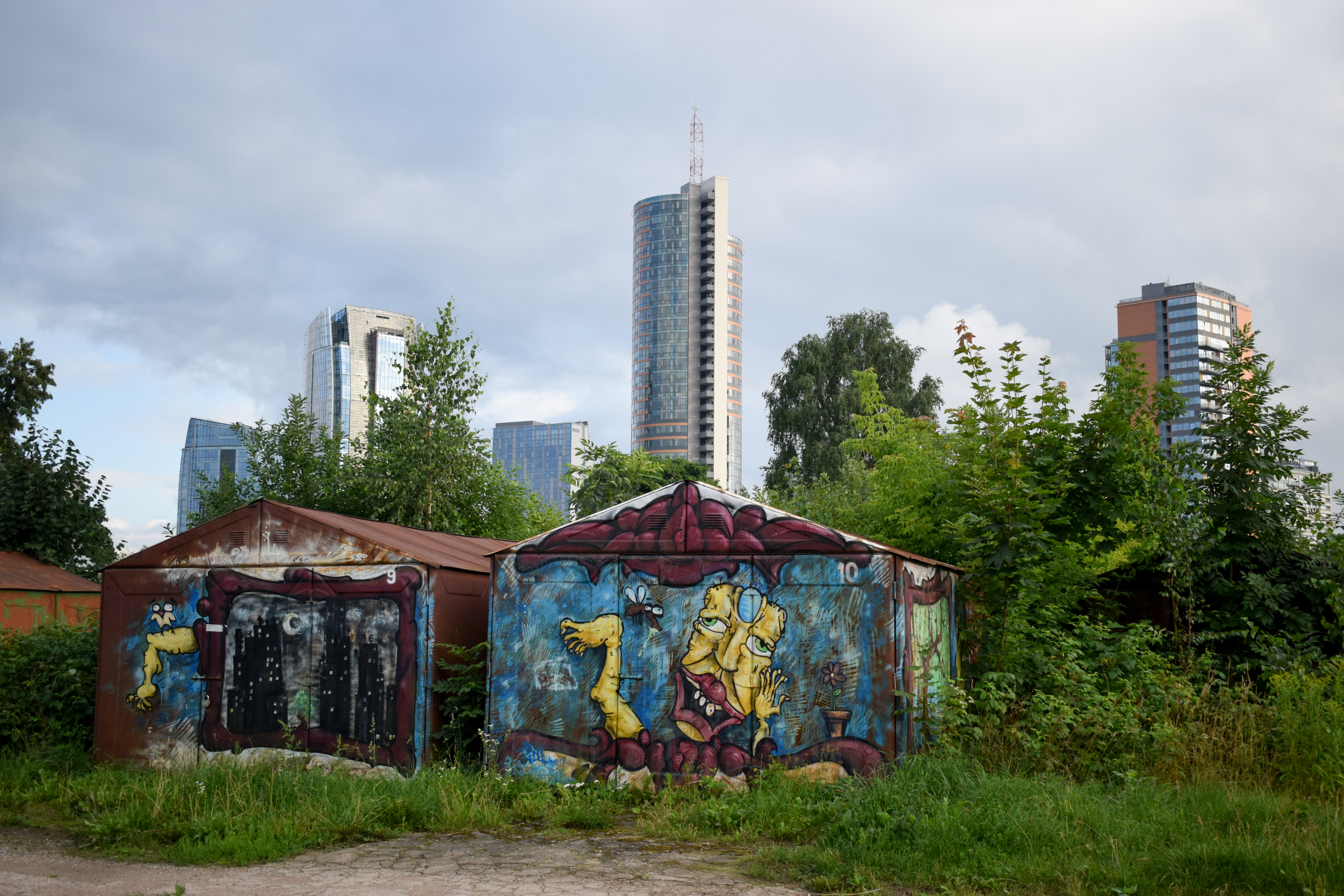 Snipiskes district a part of Vilnius alternative tour. Very very contrasting area.