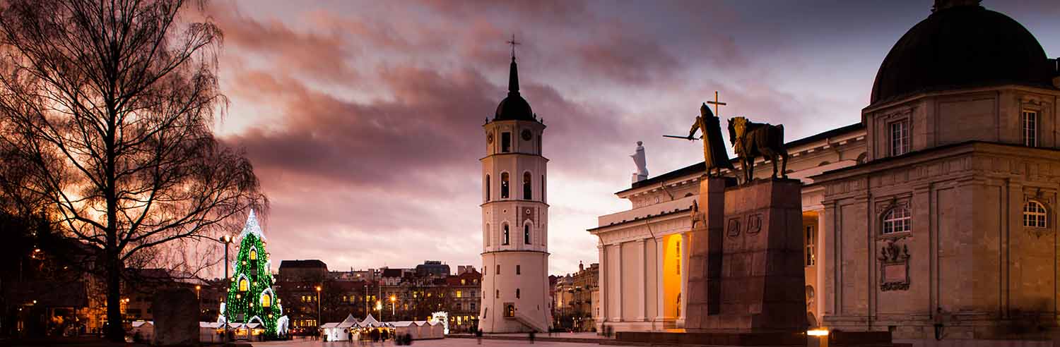 Vilnius free Walking tour meeting tour in December